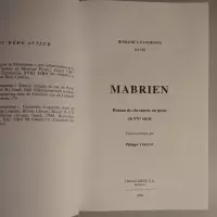 Mabrien. Roman de chevalerie en prose du XVe siècle