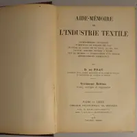 Aide-mémoire de l'industrie textile