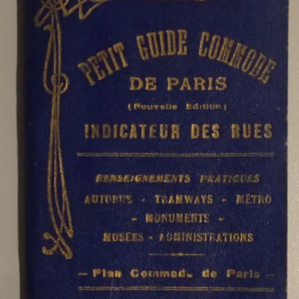 Plan Commode. Guide-Indicateur des rues de Paris. Moyens de transport. Renseignements utiles