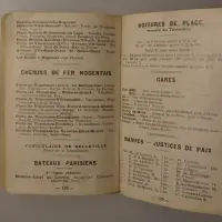 Plan Commode. Guide-Indicateur des rues de Paris. Moyens de transport. Renseignements utiles