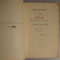 Notices généalogiques sur la famille Nève originaire du Tournaisis et sur quelques familles alliées