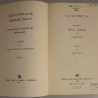 Polychordia. Festschrift Franz Dölger zum 75. Geburtstag. Band II