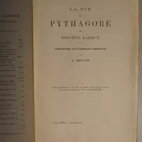 La vie de Pythagore de Diogène Laërce. Edition critique avec introduction & commentaire