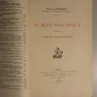 Le rêve hellénique chez les poètes parnassiens