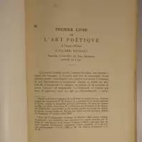 L'Art poëtique de Jacques Peletier du Mans (1555)