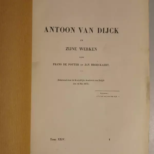 Antoon Van Dijck en zijne werken