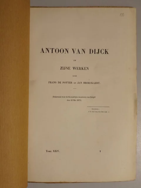 Antoon Van Dijck en zijne werken