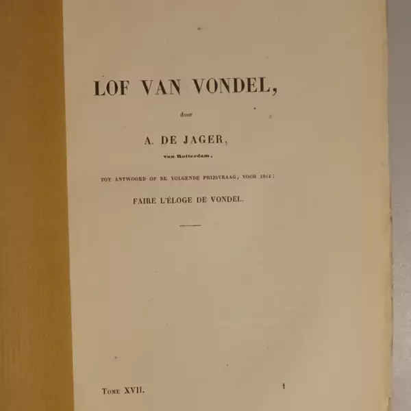 Lof van Vondel