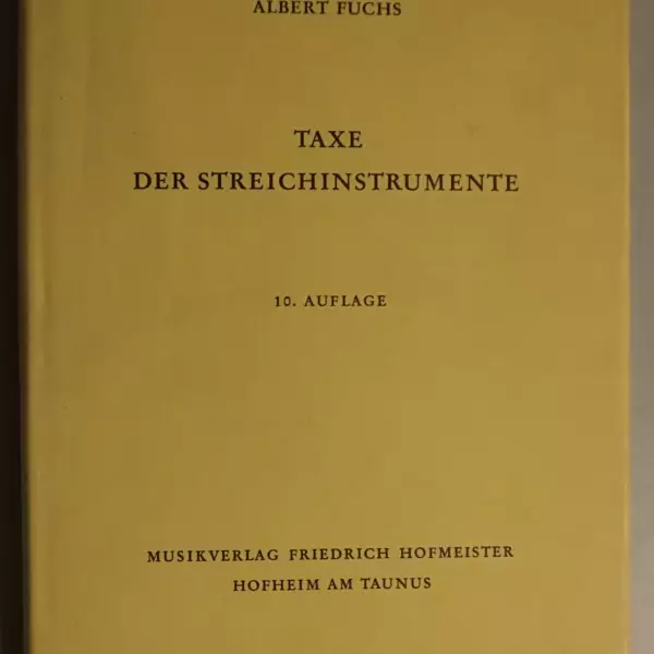 Taxe der Streichinstrumente