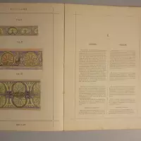 Meetkundige bewerkingen met toepassingen tot de versiering der platte vlakken. Tracés géométriques avec applications à la décoration plane