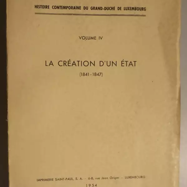 La création d'un état (1841-1847)