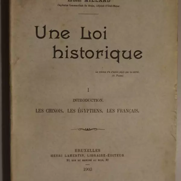 Une loi historique