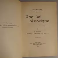 Une loi historique