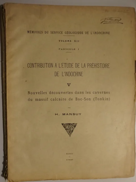 Contribution à l'étude de la préhistoire de l'Indochine V.