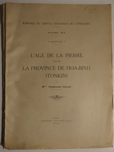 L'age de la pierre dans la province de Hoa-Binh (Tonkin)