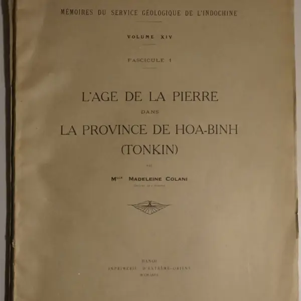 L'age de la pierre dans la province de Hoa-Binh (Tonkin)