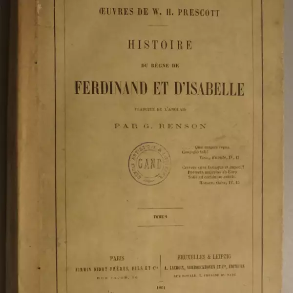 Histoire du règne de Ferdinand et d'Isabelle