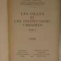 Les Villes et les Institutions urbaines