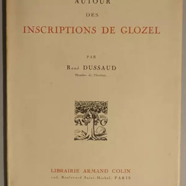 Autour des inscriptions de Glozel