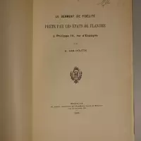 Le serment de fidélité prèté par les États de Flandre à Philippie III, roi d'Espagne