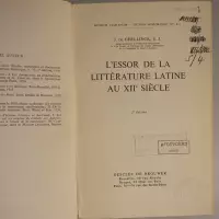 L'Essor de la littérature latine au XIIe siècle