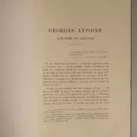 Georges Antoine. L'homme et l'oeuvre