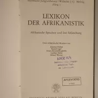 Lexikon der Afrikanistik. Afrikanische Sprachen und ihre Erforschung