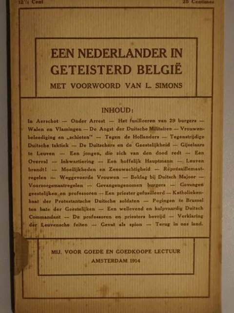 Een Nederlander in geteisterd België