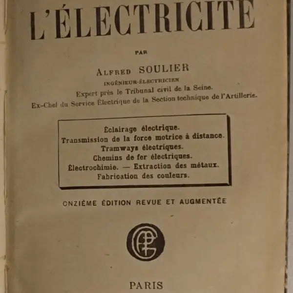 Les grandes applications de l'électricité