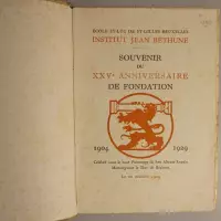 Souvenir du XXVe Anniversaire de Fondation 1904-1929