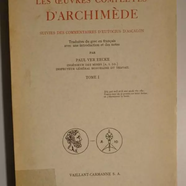 Les Oeuvres complètes d'Archimède