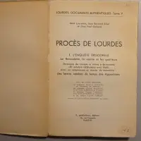 Lourdes. Documents authentiques