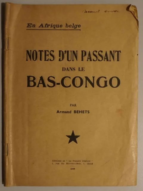En Afrique belge. Notes d'un passant dans le Bas-Congo