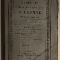 Rapports du Physique et du Moral de l'Homme